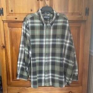 John Ashford Men’s Plaid Long Sleeve Button Down